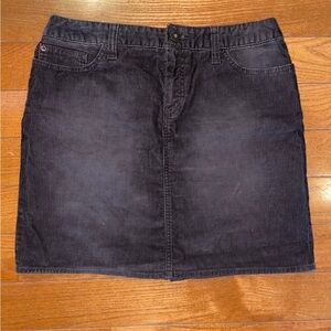 Classic Brown Corduroy Skirt